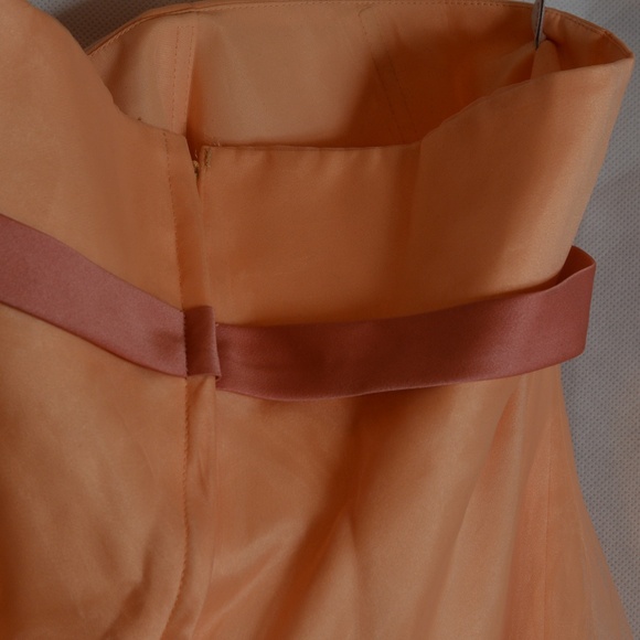 Alfred Angelo SZ 14 Organza-type Lined Strapless Dress - Picture 8 of 13